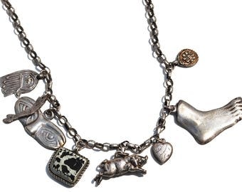 Milagros Vintage Charm Necklace