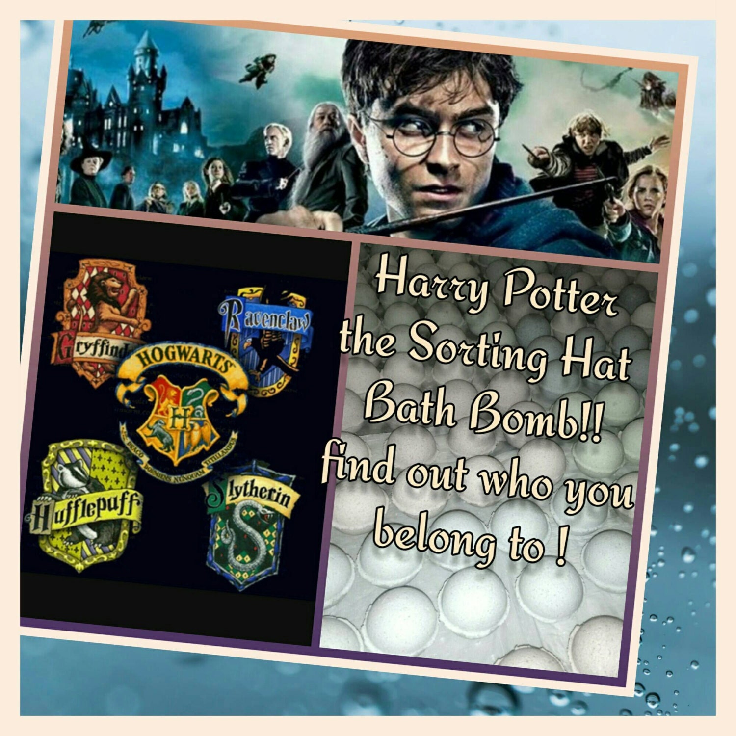 Harry Potter the Sorting Hat Bath Bomb find out which house