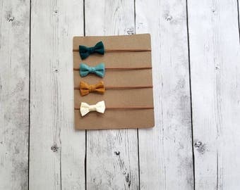 Solid Mini Bow Set - The Kylie