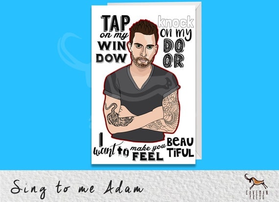 adam levine valentines day card