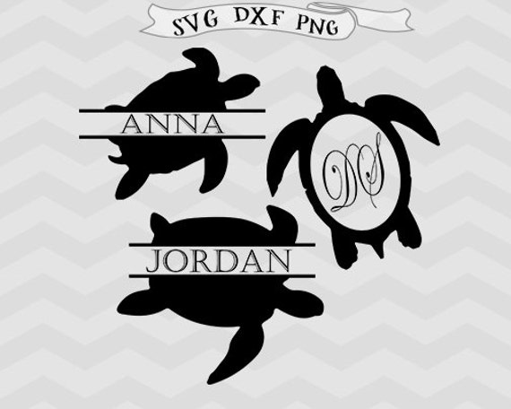 Download Split Monogram SVG Turtle svg DXF files Cricut Monogram Png