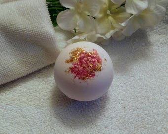 Rose Gold Bath Bomb~Pink Bath Bomb~Glitter Bath Bomb~Fancy Bath Bomb~Bath Gift~Gold Glitter Bath Bomb~Sea Salts Bath Bomb~