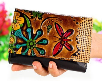 Clutch Wallet, Women Wallet, Small Wallet Woman, Cute Wallets, Fabric Wallet, Small Wallet, Credit Card Wallet embossed c