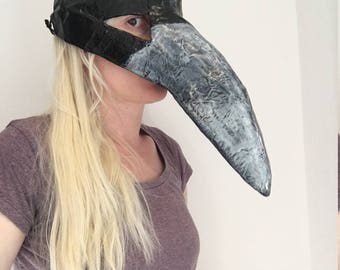 Paper mache Bird Mask / Crow's mask