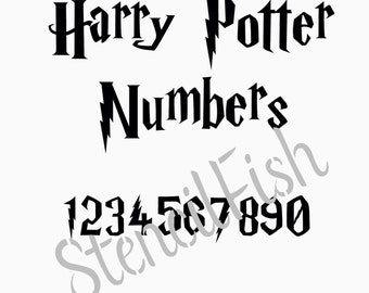 harry potter font stencil printable