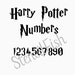 harry potter font stencil printable