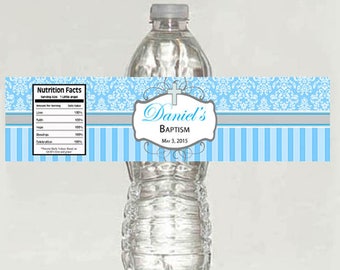 Baptism Water Bottle Labels / Girl Baptism Water Bottle Labels