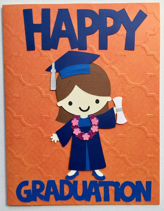 graduation card happy graduation girl graduate preschool