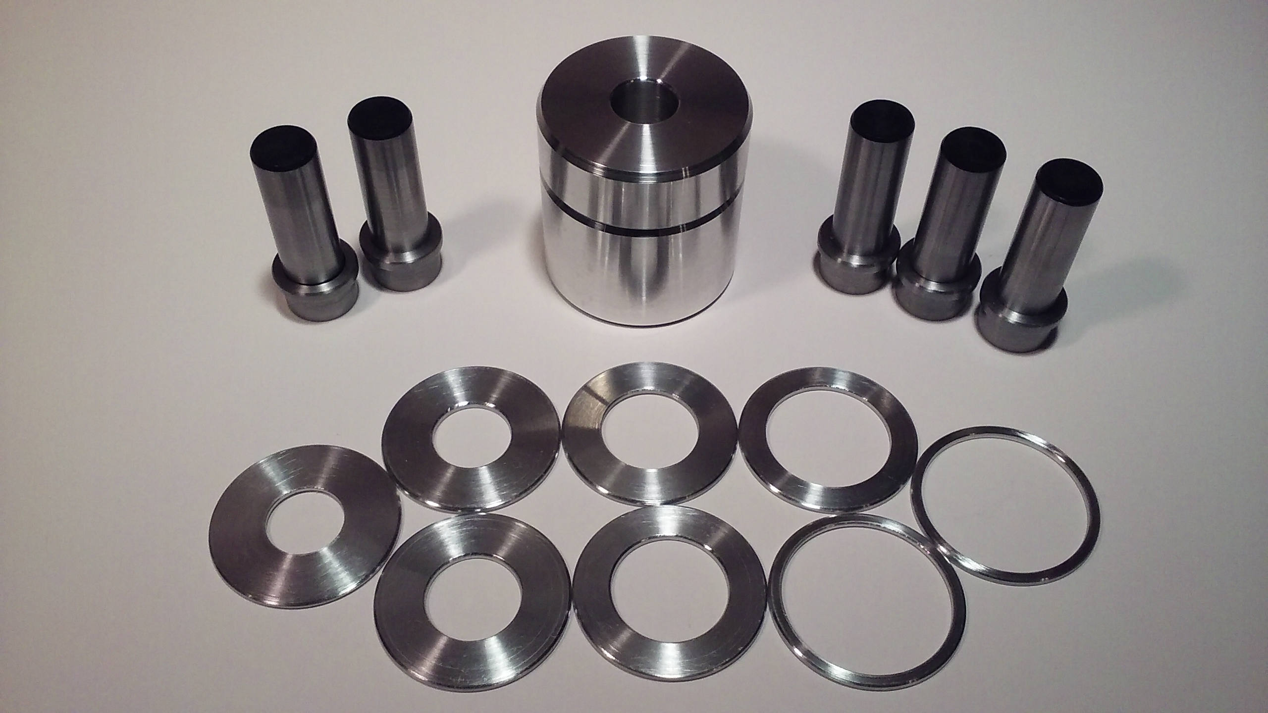 Coin Ring Center Punch Kit 1.75 for Rounds. 5 Punches