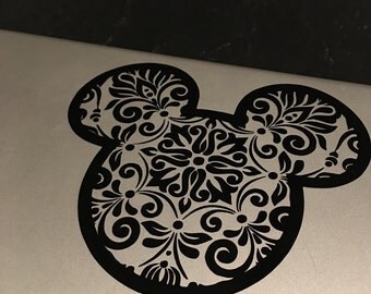 Mickey Mouse Decal, Mickey Mouse Sticker, Car Decal, Computer, Laptop, Coffee Mug, Disney Vinyl, Mickey Head, YETI decal, Disney Decal