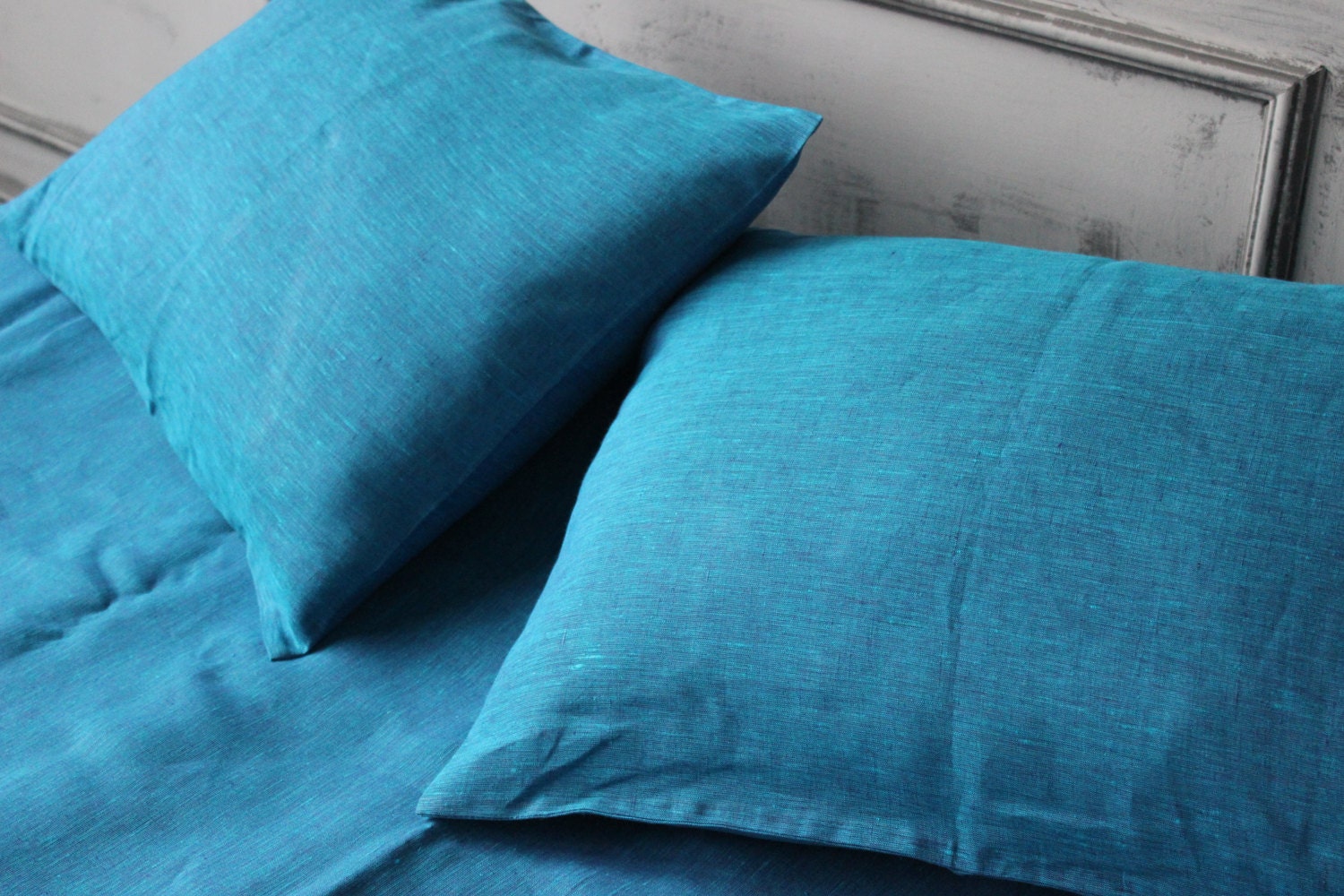 Super Soft Linen Pillowcase Pillow Sham Cover Slip Queen