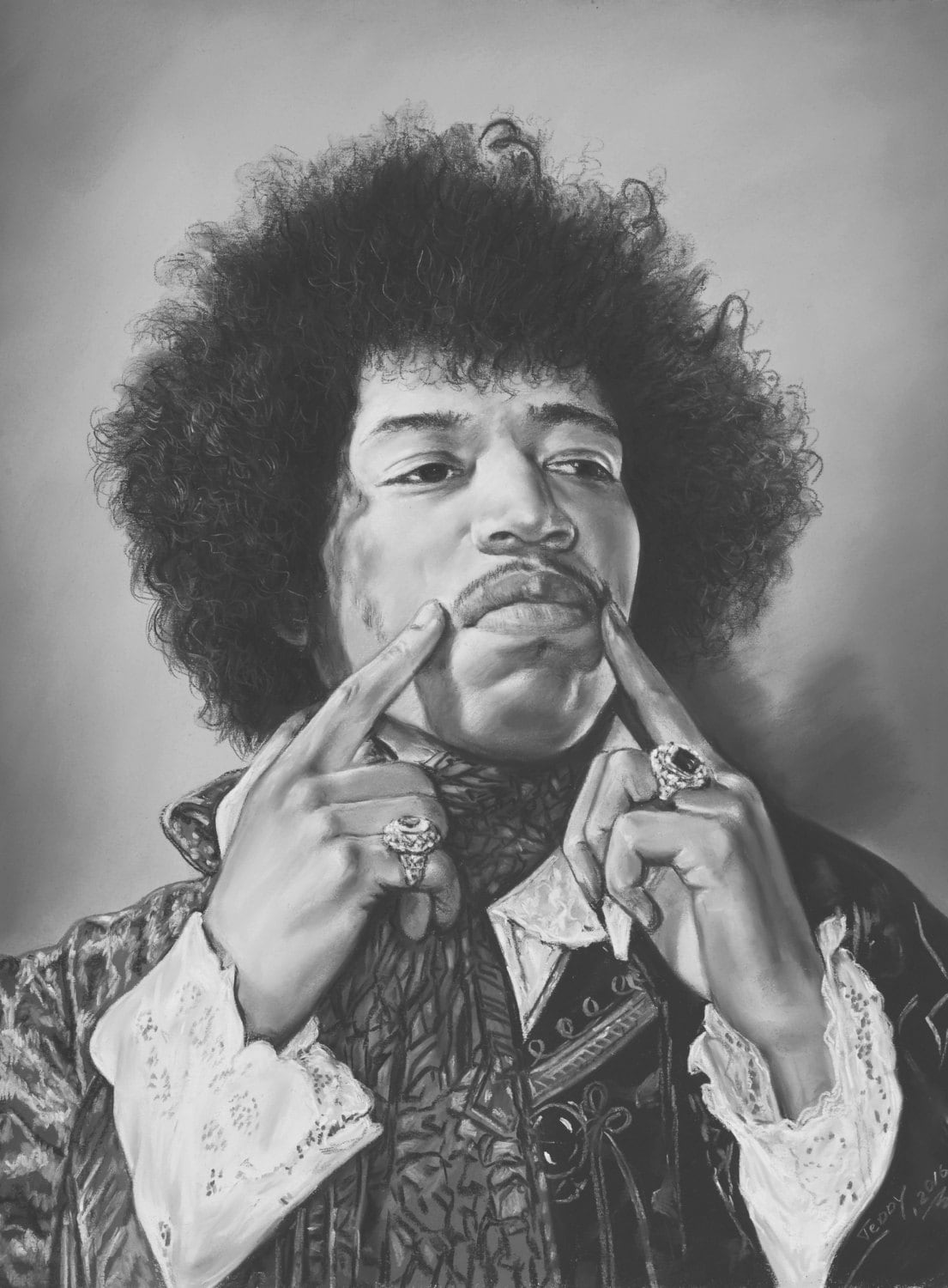 Portrait of Jimi Hendrix