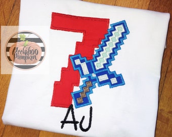 Minecraft applique design – Etsy
