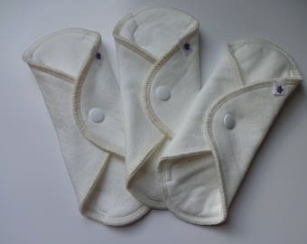 3 Pack ORGANIC CLOTH PADS -Cloth Liners-Feminine Care HuggableEarth