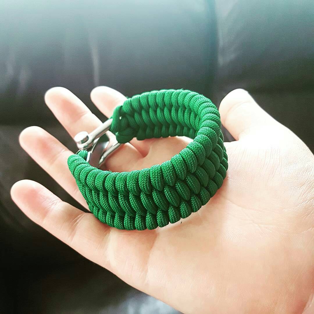 Custom Paracord Bracelet Trilobite PGUK 316 Stainless