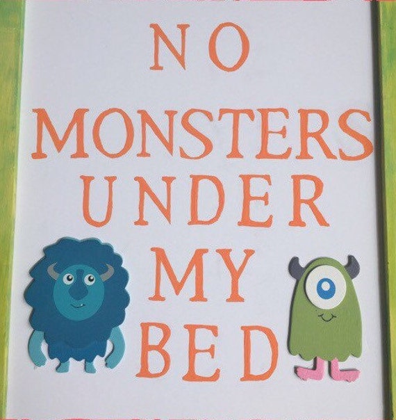 Monster under bed baby monster picture cute monster