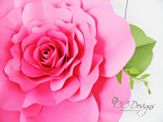 Download Giant Paper Roses, Paper Rose Flower Patterns, Printable ...