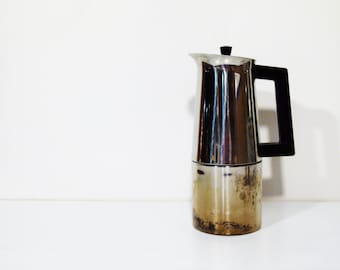 1 Coffee maker moka Alfa inox 18/10 - italian coffee maker - italian coffee - kitchen - table