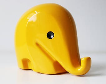 Dresdner Drumbo medium elephant money bank with key