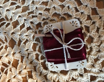 5/8 Inch Organza Ribbon with silk sides