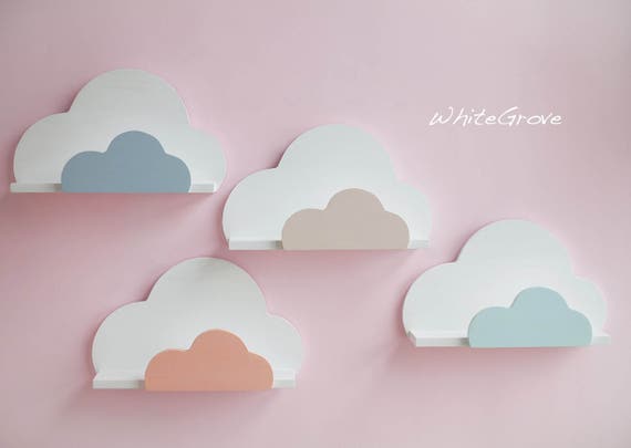 Cloud regal cloud regal cloud kinderzimmer dekor von whitegrove