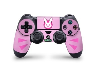 PS4 Overwatch D.va controller skin wrap custom decal sticker