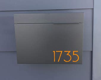 Black Larger Modern and contemporary mailbox, Modern Mailbox, Wall Mounted mailbox - contemporary #1411B