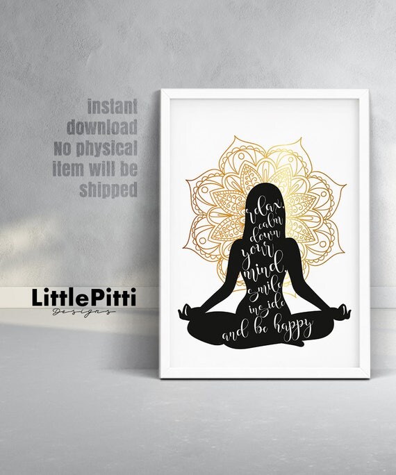 Yoga Wall Art yoga print yoga poster yoga wall art namaste print Yoga Wall Art yoga print yoga poster yoga wall art namaste print