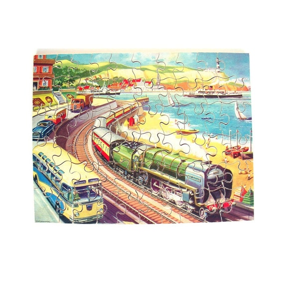 RESERVED FOR KATHY Vintage Victory Wooden Jigsaw Puzzle