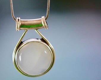 Silver Moonstone Pendant Necklace, Moonstone Necklace, Moonstone Jewelry, Moonstone Pendant, Silver Necklace, Sterling Silver, Gift for Mom