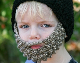 Crochet Beard Hat - Baby Beard Beanie - Adult Beard Hat - Lumberjack - Baby Beard Costume - Beard Hat - Warm Winter Hat - Newborn Beard Hat
