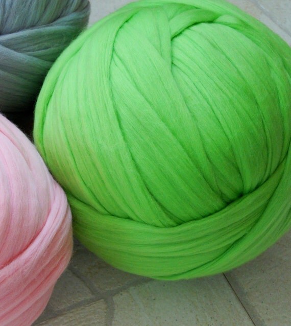 Sale Chunky yarn Super bulky yarn Roving wool by WoollalaWool