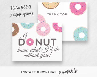 Donut thank you | Etsy