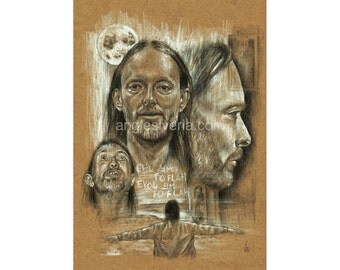 Art Print From Original Drawing "Daydreaming" A4