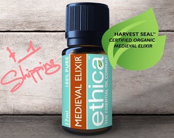 Thieves Medieval Elixir Essential Oil | 17ml/.57oz Size | Organic, Ethical and Authentic Aromatherapy | Approx 350 Drops