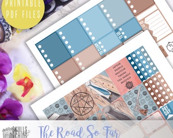 The Road So Far Weekly Kit - Printable Stickers for ERIN CONDREN