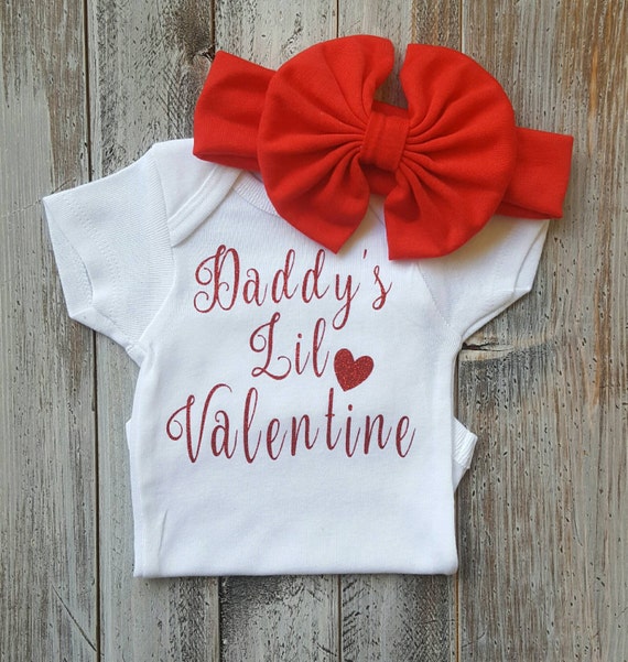 valentines day onesie baby girl