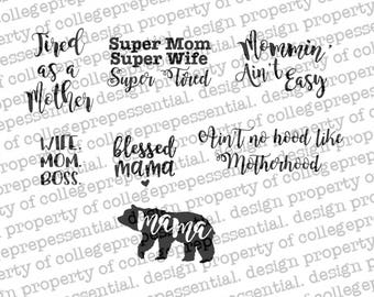Seven Momma Life SVG Files