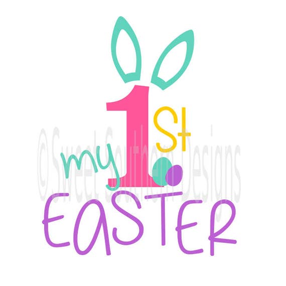 Download My 1st Easter egg design SVG instant download design for