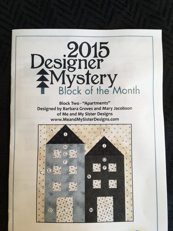 Block of the Month 2015 Designer Mystery Quilt Destash Fat