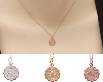 Zodiac Necklace, Star Sign Necklace, Zodiac Sign Jewelry, Personalized Necklace, Birthday Gift