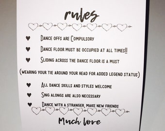 Dance signs | Etsy