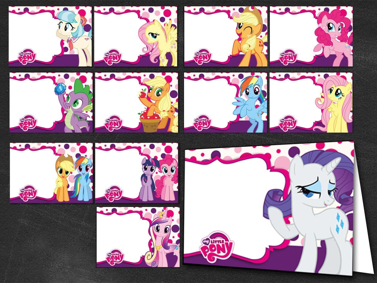24 My Little Pony My Little Pony Labels Print Your Own My