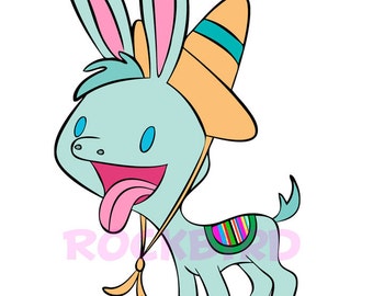 Little Burro Art Print