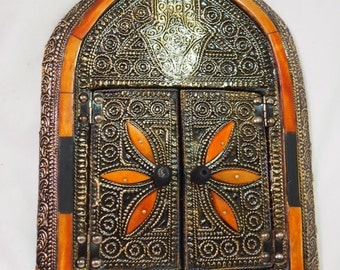 authentic handmade Moroccan mirror/brass mirror/silver mirror