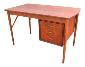 Vintage Danish Modern Teak Desk