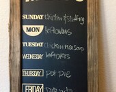 Chalkboard calendar | Etsy