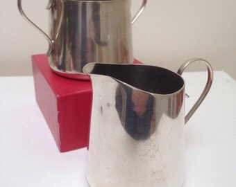 Silver plate (EPNS) milk jug & sugar bowl