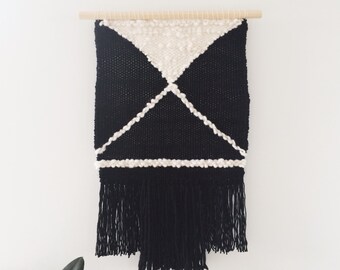 Woven Wall Hanging: Boho Tapestry, Laneways Weaving