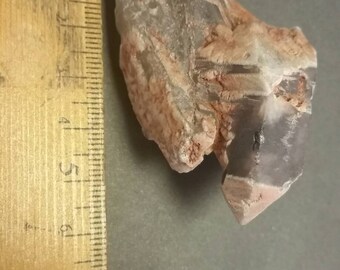 Snowy Hematoid Amethyst Cluster